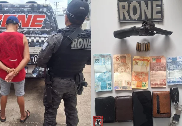 Homem é preso com revólver e munições durante blitz na zona sudeste de Teresina