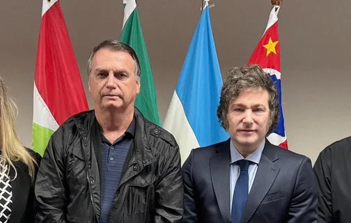 Jair Bolsonaro e Javier Milei