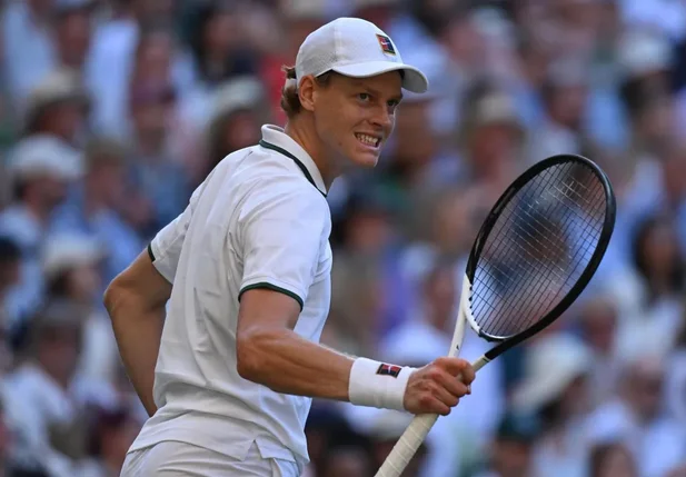 Jannik Sinner durante final de Wimbledon