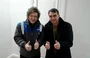 Javier Milei e Flávio Bolsonaro