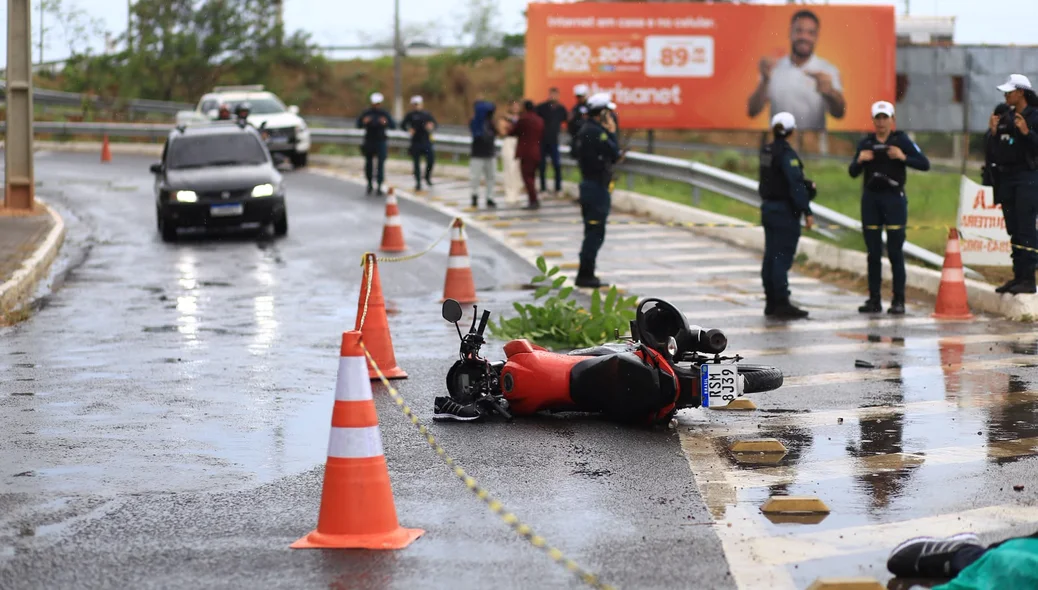 Jefferson Thiago descia a alça da Ponte Anselmo Dias quando se envolveu no acidente