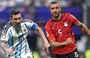 Jogo entre Argentina e Egito pela Copa do Mundo