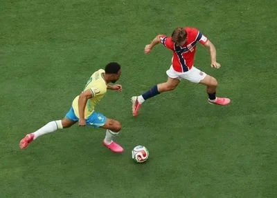 Lance de Brasil x Noruega pela Copa do Mundo