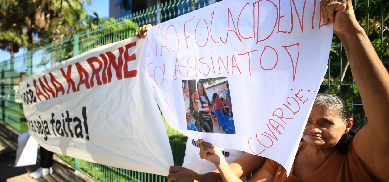 Manifestantes pediram a prisão preventiva do acusado