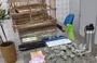 Material apreendido durante a ação da Polícia Militar em Ilha Grande do Piauí