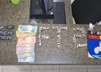 Material apreendido pela PM em Parnaíba