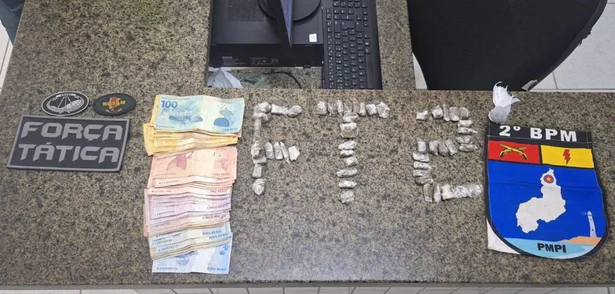 Material apreendido pela PM em Parnaíba