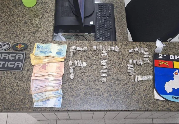 Material apreendido pela PM em Parnaíba
