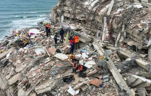Médicos cirurgiões se voluntariam para ajudar as vítimas de terremotos na Venezuela; na imagem a equipe da Grad Brasil que atua no resgate de vítimas humanas e animais.