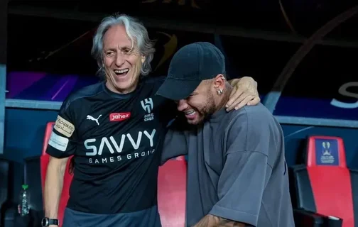 Neymar e Jorge Jesus trabalharam juntos no Al-Hilal