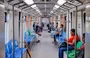 Passageiros no metrô de Teresina