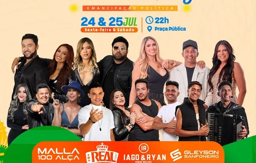 Pimenteiras divulga programação dos 72 anos de emancipação da cidade.