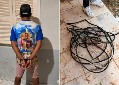 Polícia Civil prende suspeito de furtar cabos elétricos de escolas e estabelecimentos comerciais em Altos