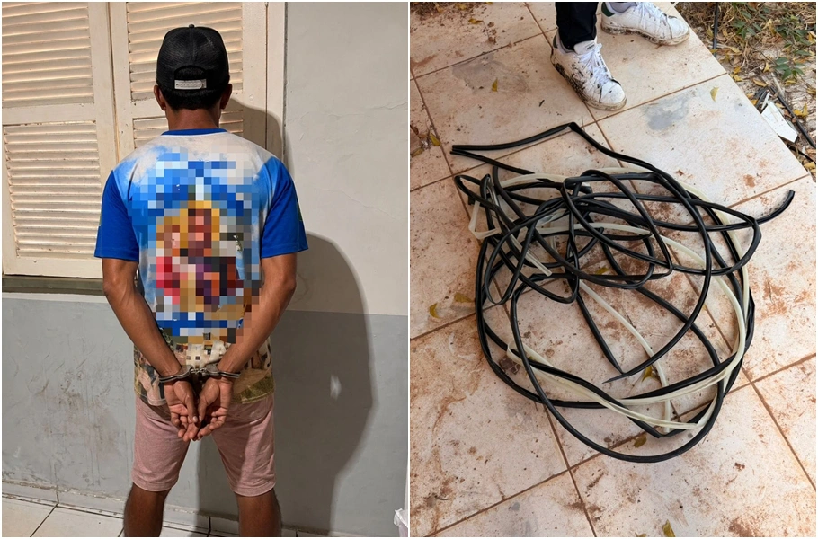 Polícia Civil prende suspeito de furtar cabos elétricos de escolas e estabelecimentos comerciais em Altos