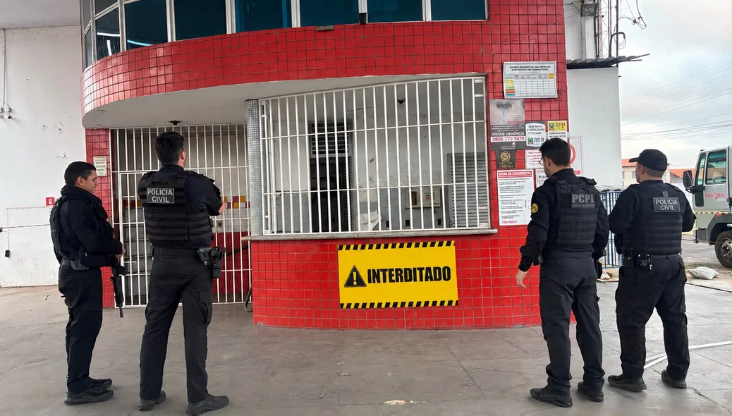 Posto de combustíveis interditado em Teresina