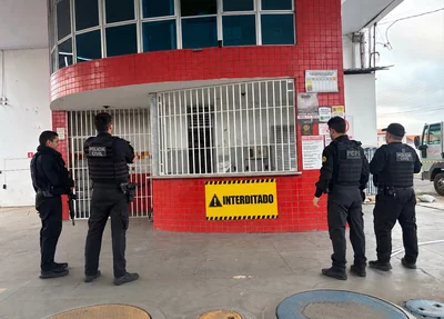 Posto de combustíveis interditado em Teresina