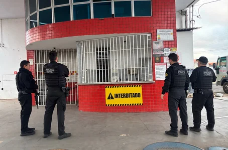 Posto de combustíveis interditado em Teresina