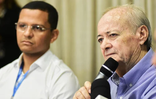 Prefeito Sílvio Mendes e o secretário Ismael Silva