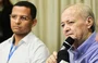 Prefeito Sílvio Mendes e o secretário Ismael Silva