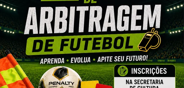 Prefeitura de Esperantina abre inscrições para Curso de Capacitação de Arbitragem de Futebol