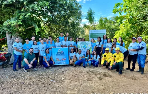 Prefeitura de Hugo Napoleão promove ação de educação ambiental com adolescentes