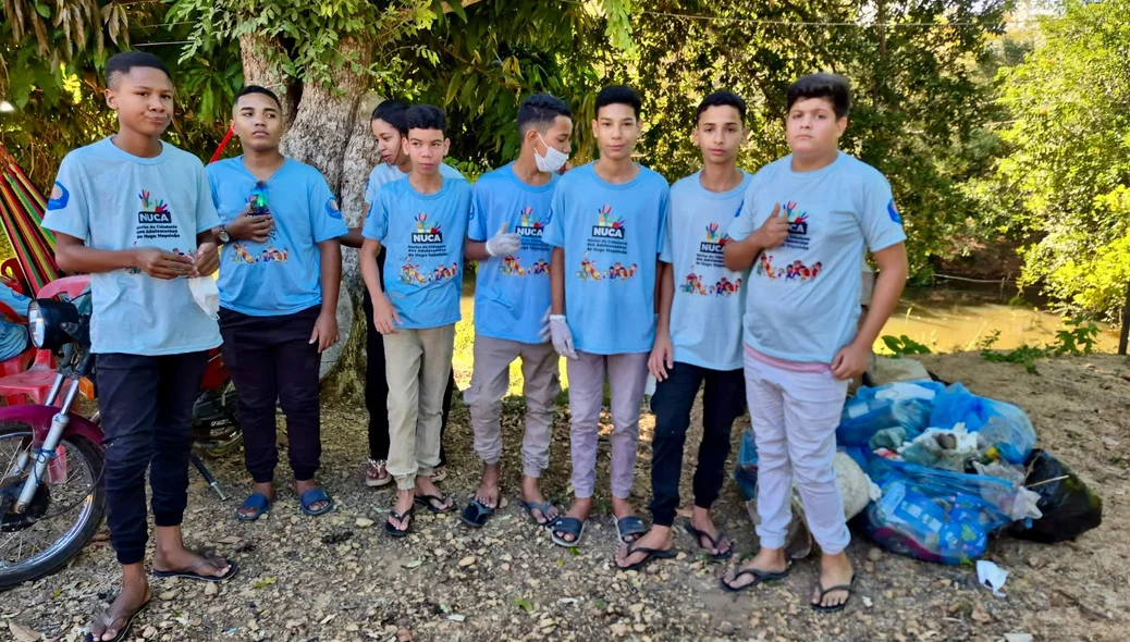 Prefeitura de Hugo Napoleão promove ação de educação ambiental com adolescentes do NUCA