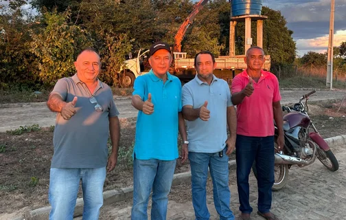 Prefeitura de São João da Serra instala nova caixa d'água para abastecer bairros Santa Rita e Gameleira