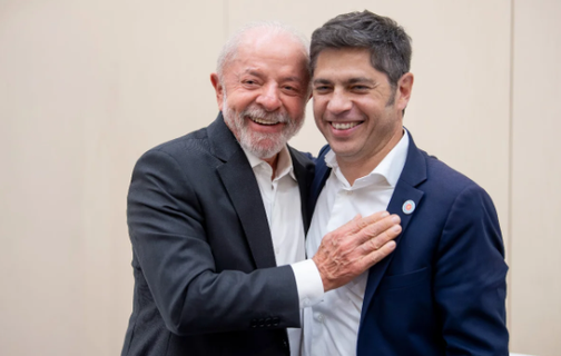 Presidente Lula e governador da província de Buenos Aires, Axel Kicillof