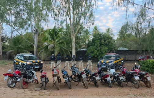 PRF recupera 49 veículos roubados durante ação no Piauí