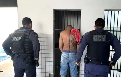 Prisão do acusado de tentar invadir a casa de policial na Vila Irmã Dulce
