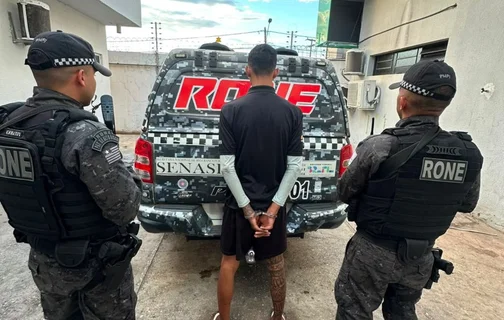 Prisão feita pela equipe do RONE