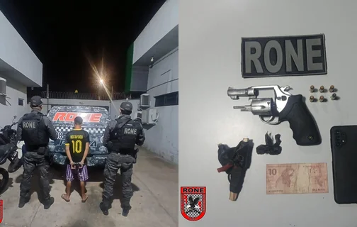 Prisão por porte ilegal de arma de fogo no Mocambinho