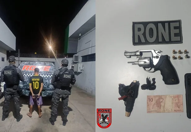 Prisão por porte ilegal de arma de fogo no Mocambinho
