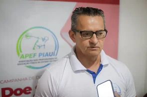 Professor de Educação Física e Presidente da APEF-PI, Demóstenes Ribeiro