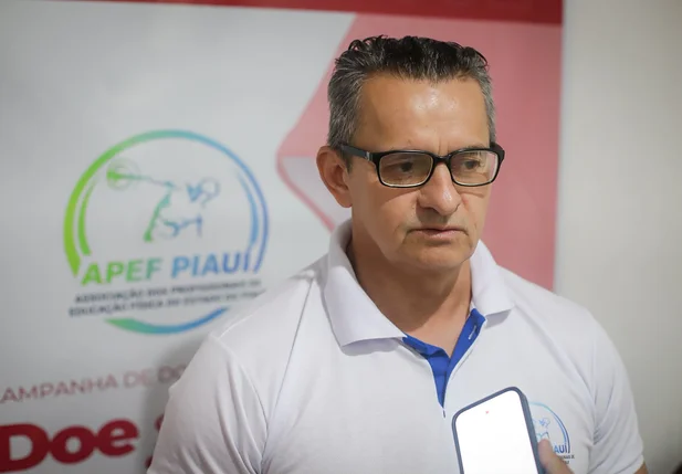 Professor de Educação Física e Presidente da APEF-PI, Demóstenes Ribeiro