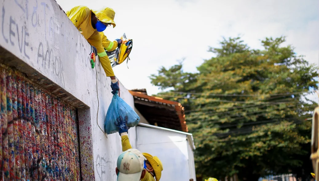 Resíduos foram removidos