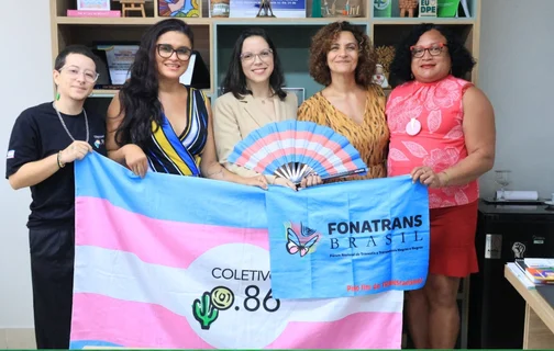Reunião de representantes do movimento LGBTQIAPN+ com a defensora pública geral do Piauí, Carla Yáscar