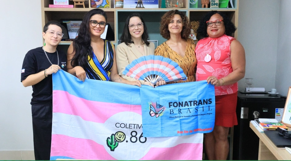 Reunião de representantes do movimento LGBTQIAPN+ com a defensora pública geral do Piauí, Carla Yáscar