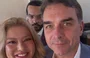 Samantha Cavalca e Flávio Bolsonaro