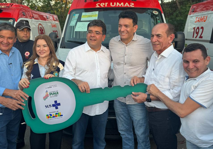 Santo Antônio de Lisboa recebe nova ambulância do SAMU