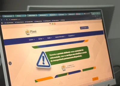 Site do Governo do Piauí passa por restrições devido ao período eleitoral