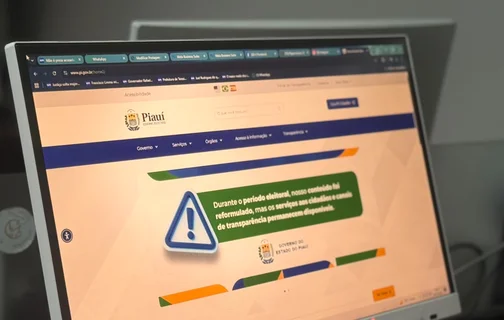 Site do Governo do Piauí passa por restrições devido ao período eleitoral