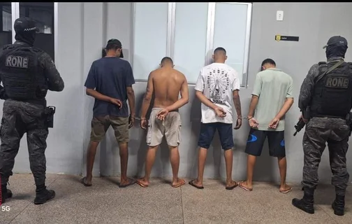 Suspeitos são presos pela PM