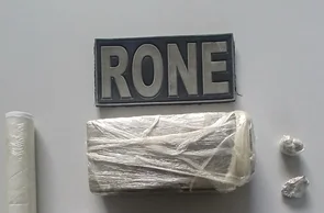 Tablete de maconha apreendido