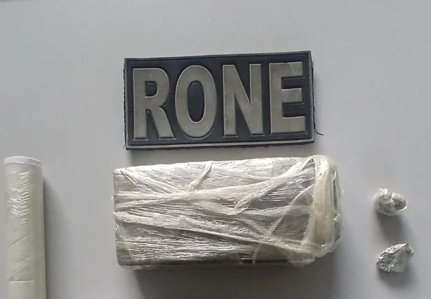 Tablete de maconha apreendido