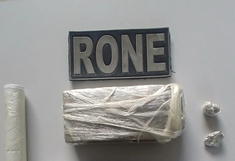 Tablete de maconha apreendido