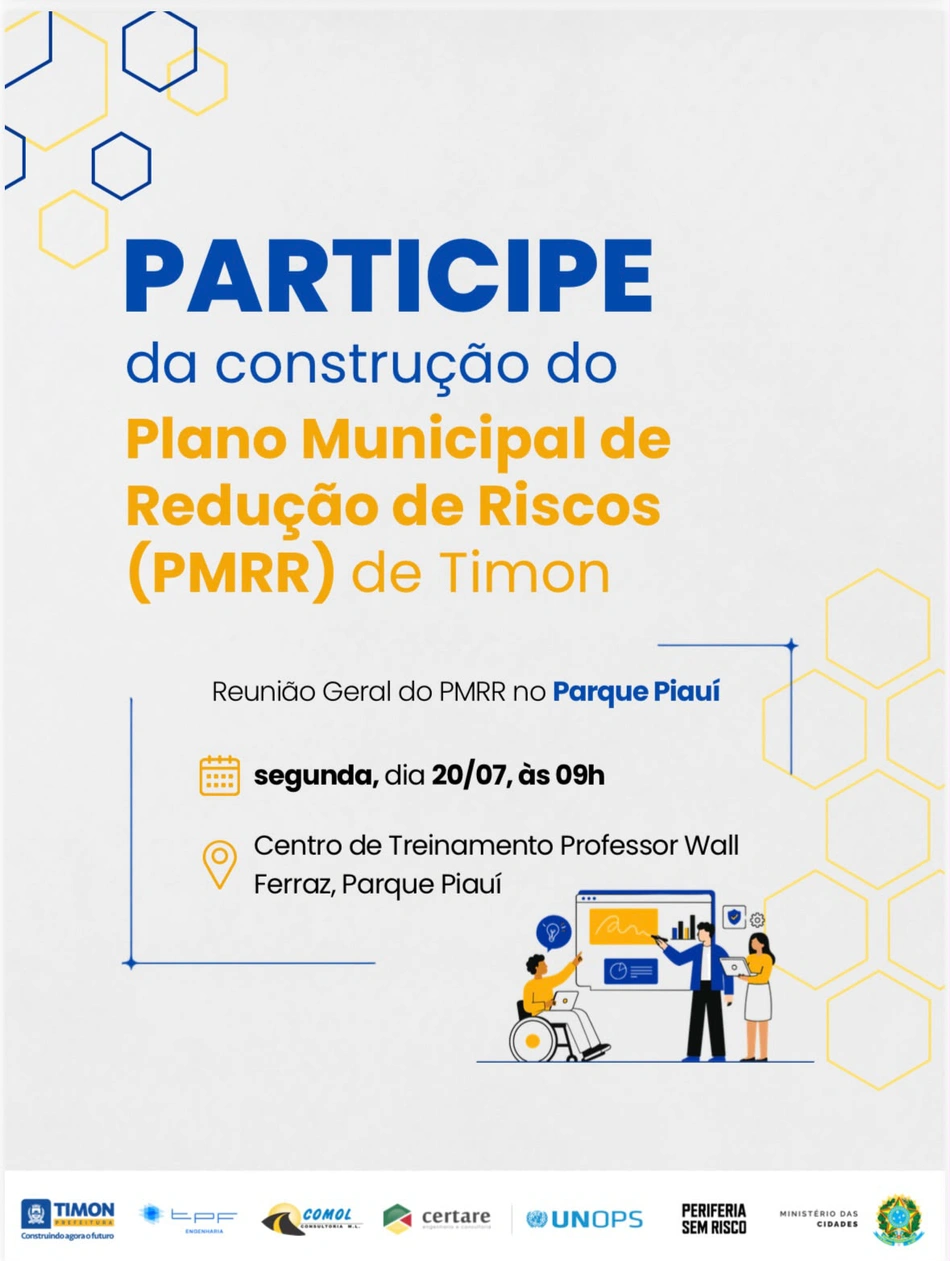 Timon inicia construção de plano para reduzir riscos de desastres naturais