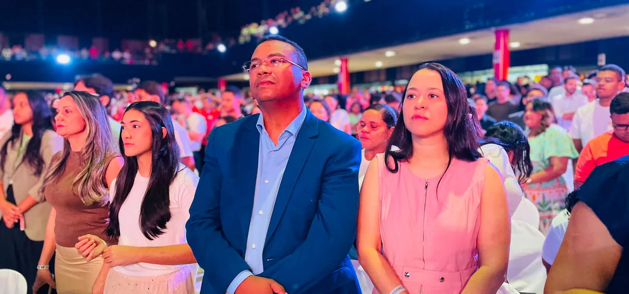 Vereador Geraldin durante Congresso da Juventude Assembleiana