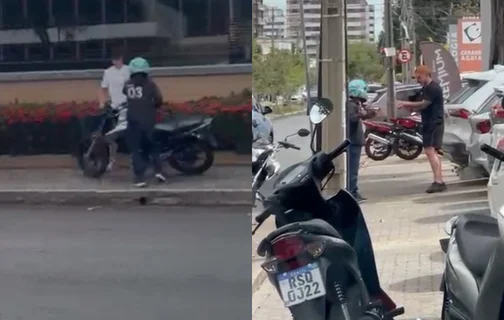 Vídeos mostram criminoso realizando série de assaltos na zona leste de Teresina