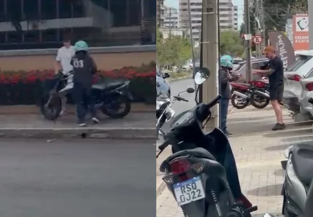 Vídeos mostram criminoso realizando série de assaltos na zona leste de Teresina